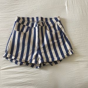 Pinstriped Daisy dukes/ shorts
